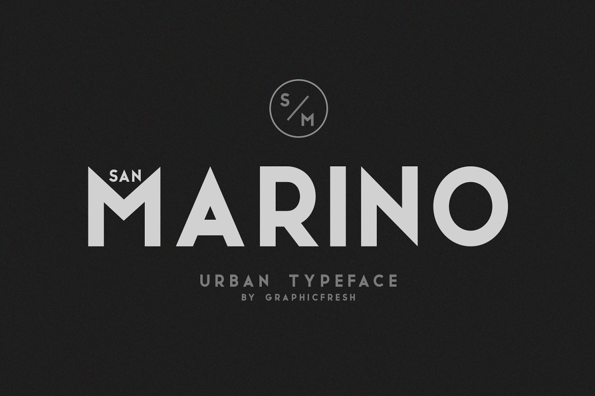 Пример шрифта San Marino Regular